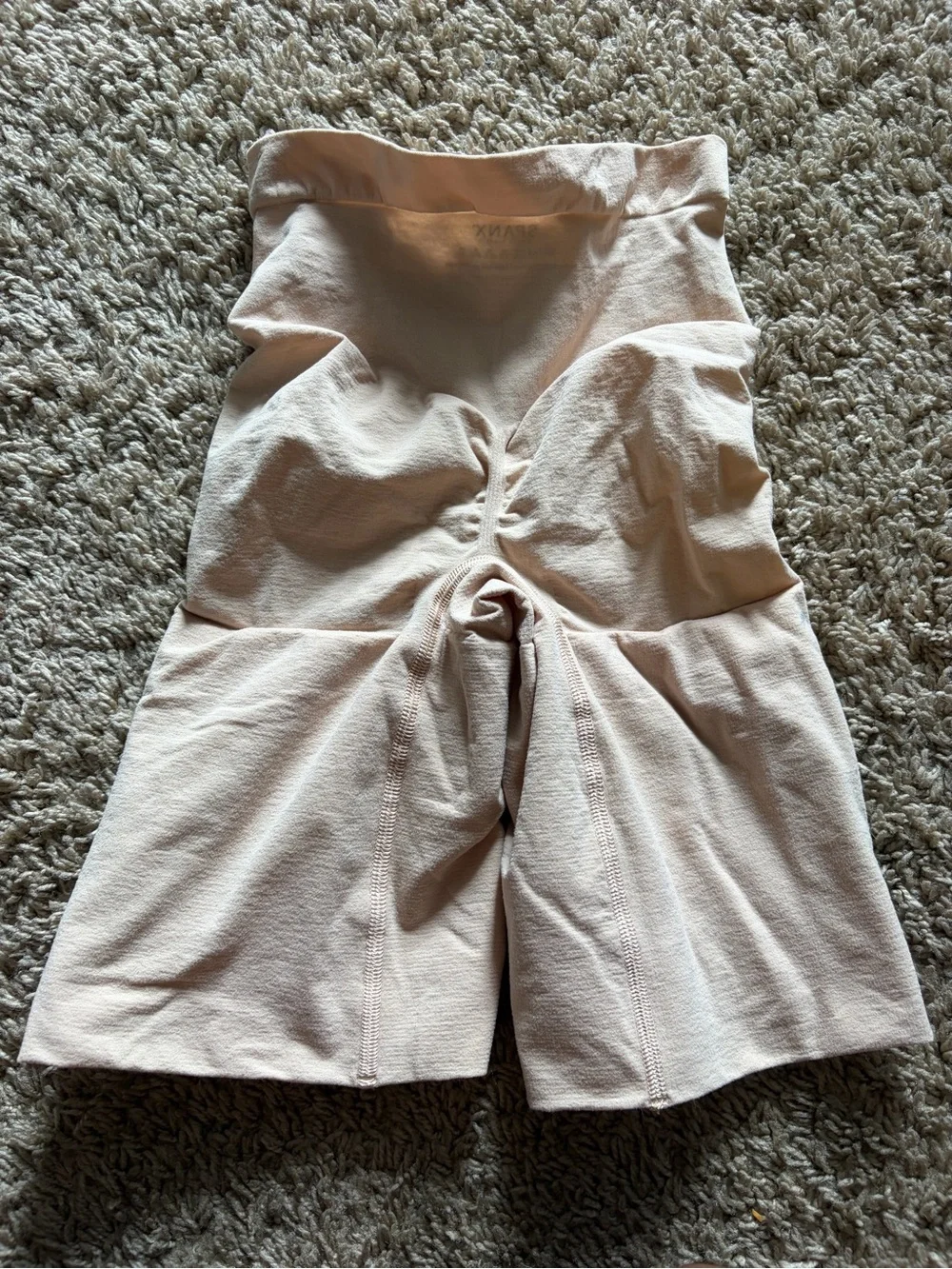 Spanx High-Waist Sculpting Shorts in Nude Shade
